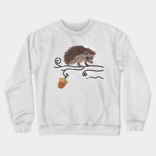 Hedge hog white Crewneck Sweatshirt